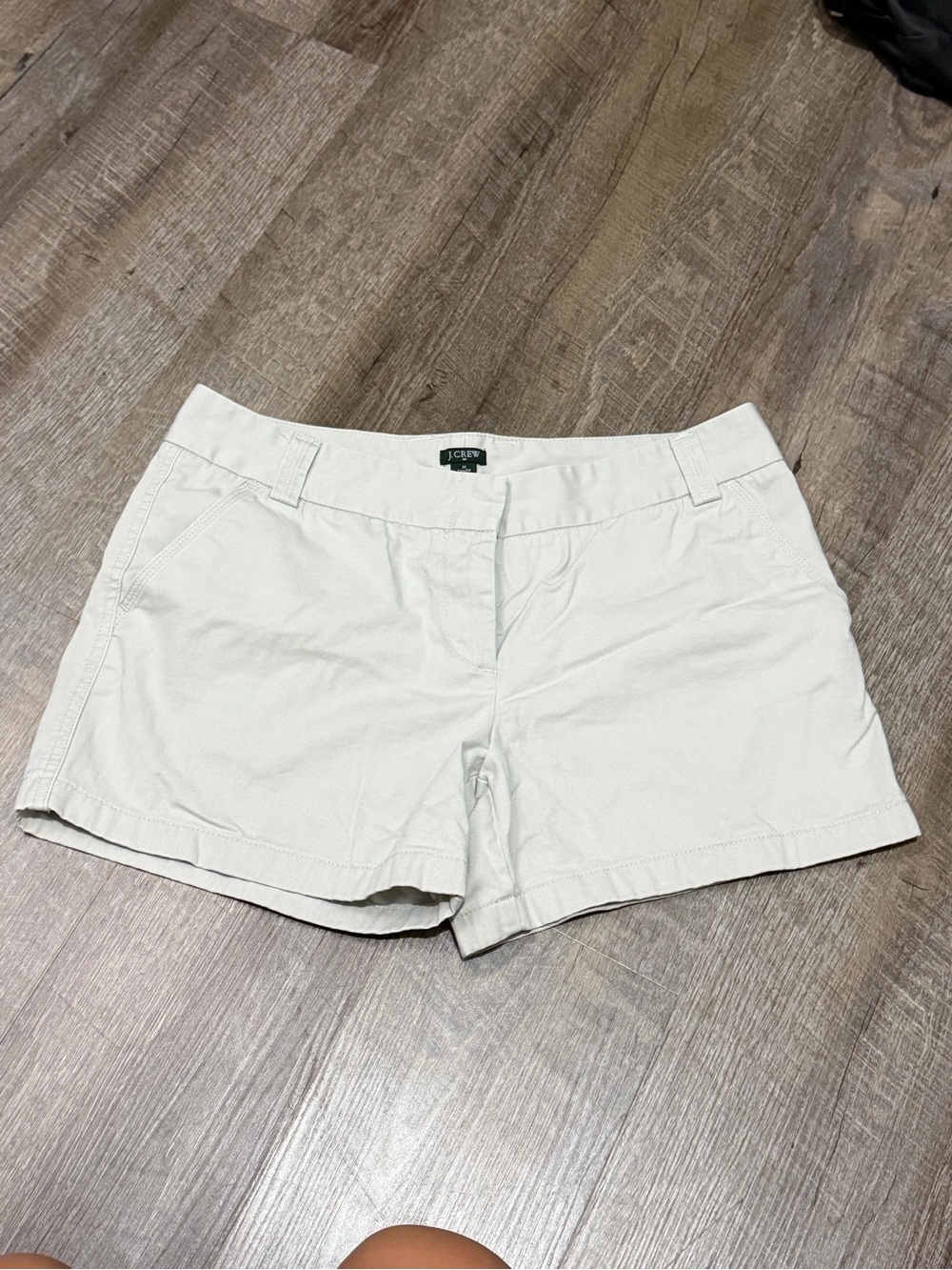 J. Crew Women's Light Cream Cotton Bermuda Shorts